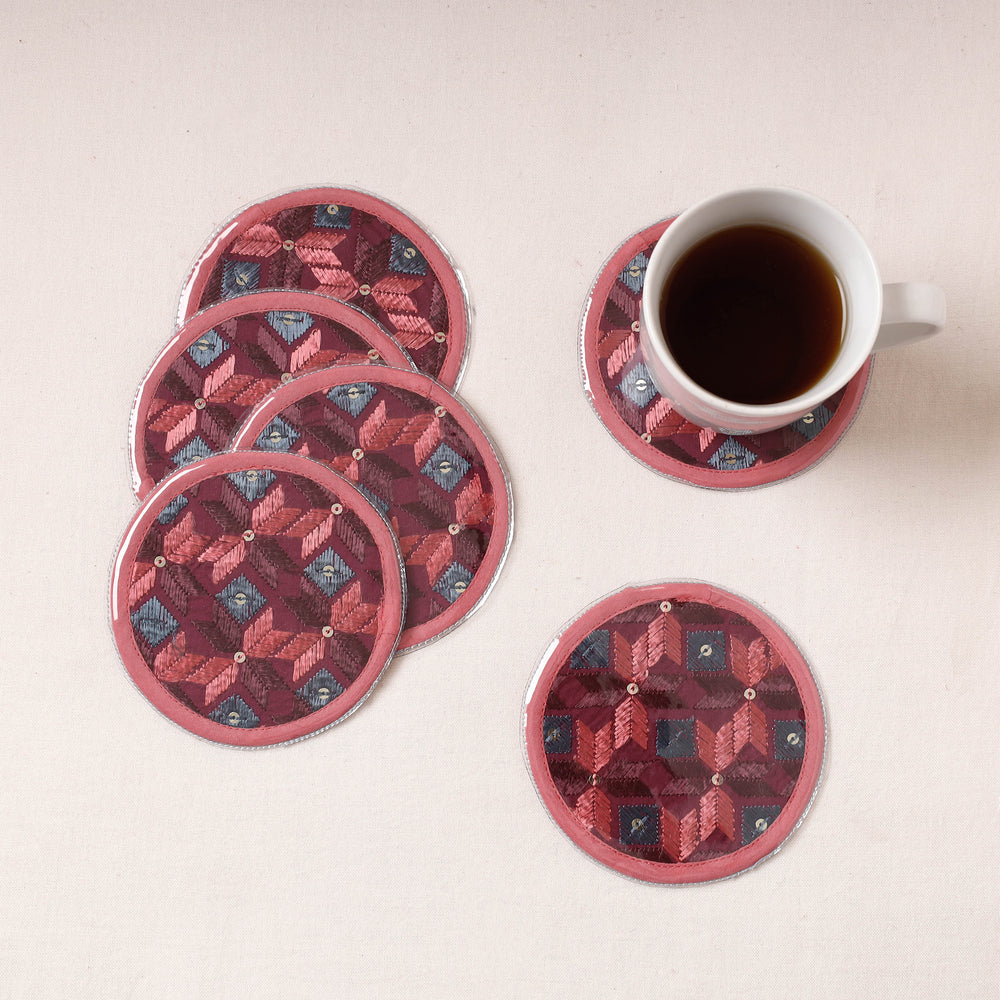 embroidery coasters