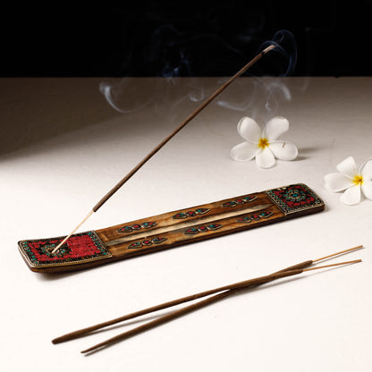Stone Work Wooden Incense Stick Holder (Assorted)