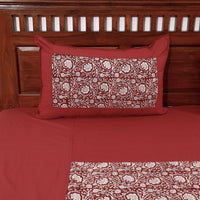 plain double bed cover set