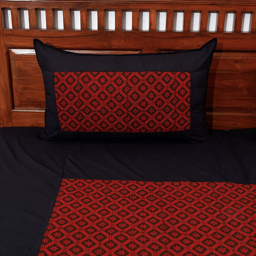 plain double bed cover set