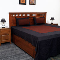 plain double bed cover set