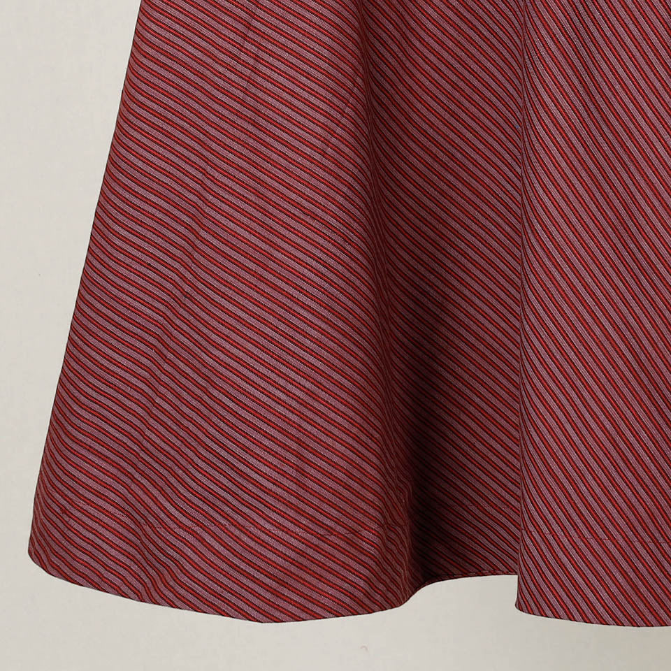 Maroon - Plain Handloom Jhiri Cotton Wrap Around Skirt