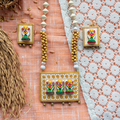 Terracotta Necklace Set for Woman