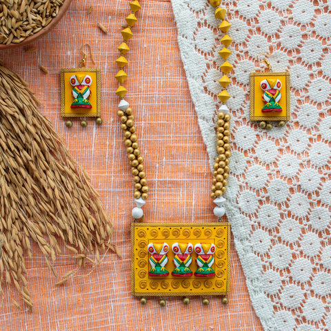 Terracotta Necklace Set for Woman