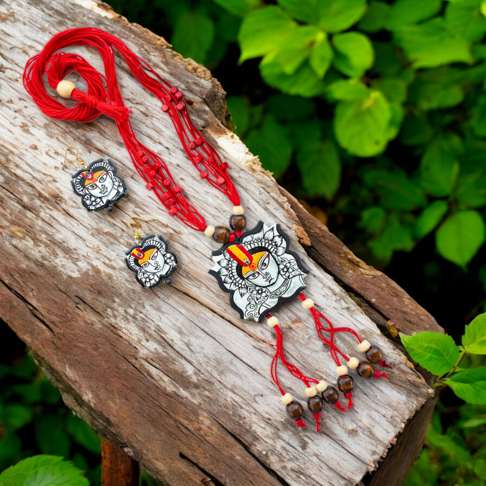 Terracotta Necklace Set for Woman