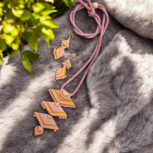 Terracotta Necklace Set for Woman