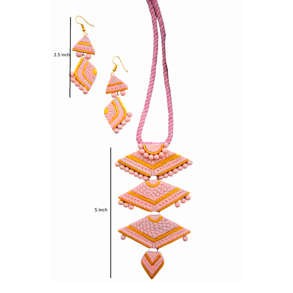 Terracotta Necklace Set for Woman