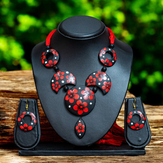 Terracotta Necklace Set for Woman