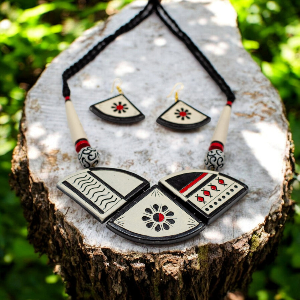 Terracotta Necklace Set for Woman