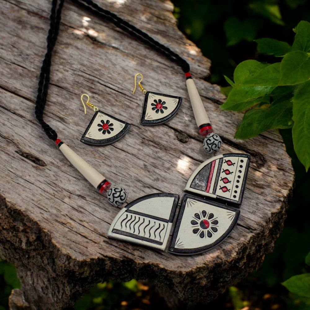 Terracotta Necklace Set for Woman