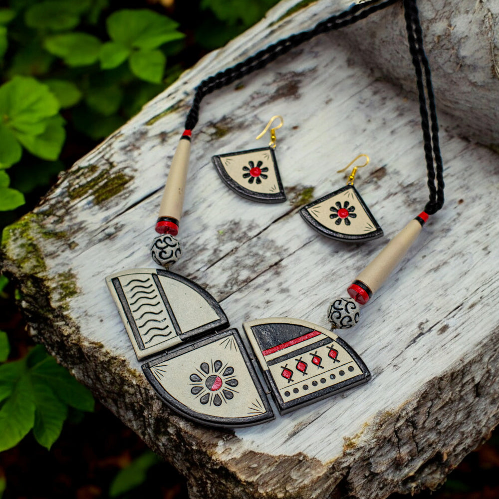 Terracotta Necklace Set for Woman