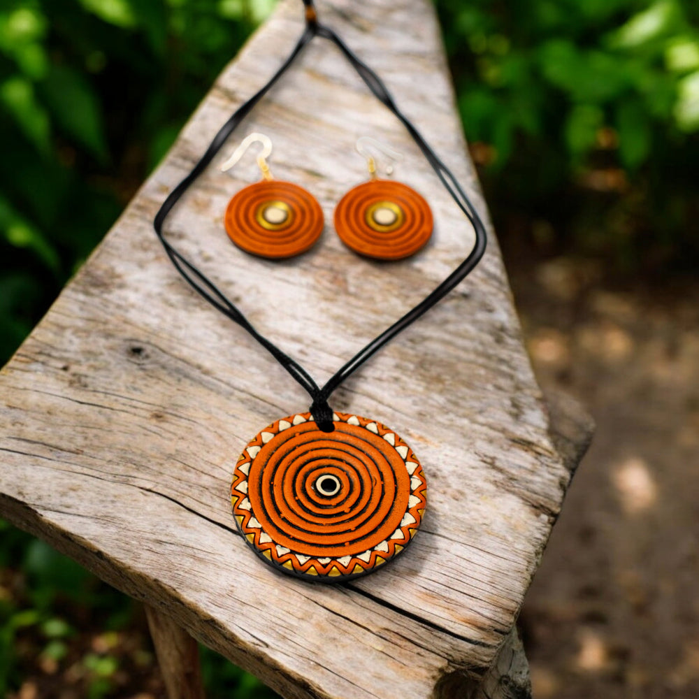 Terracotta Necklace Set for Woman