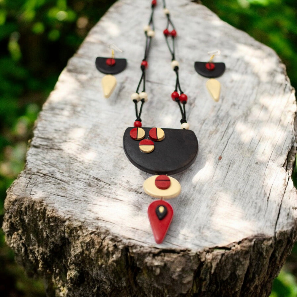 Terracotta Necklace Set for Woman