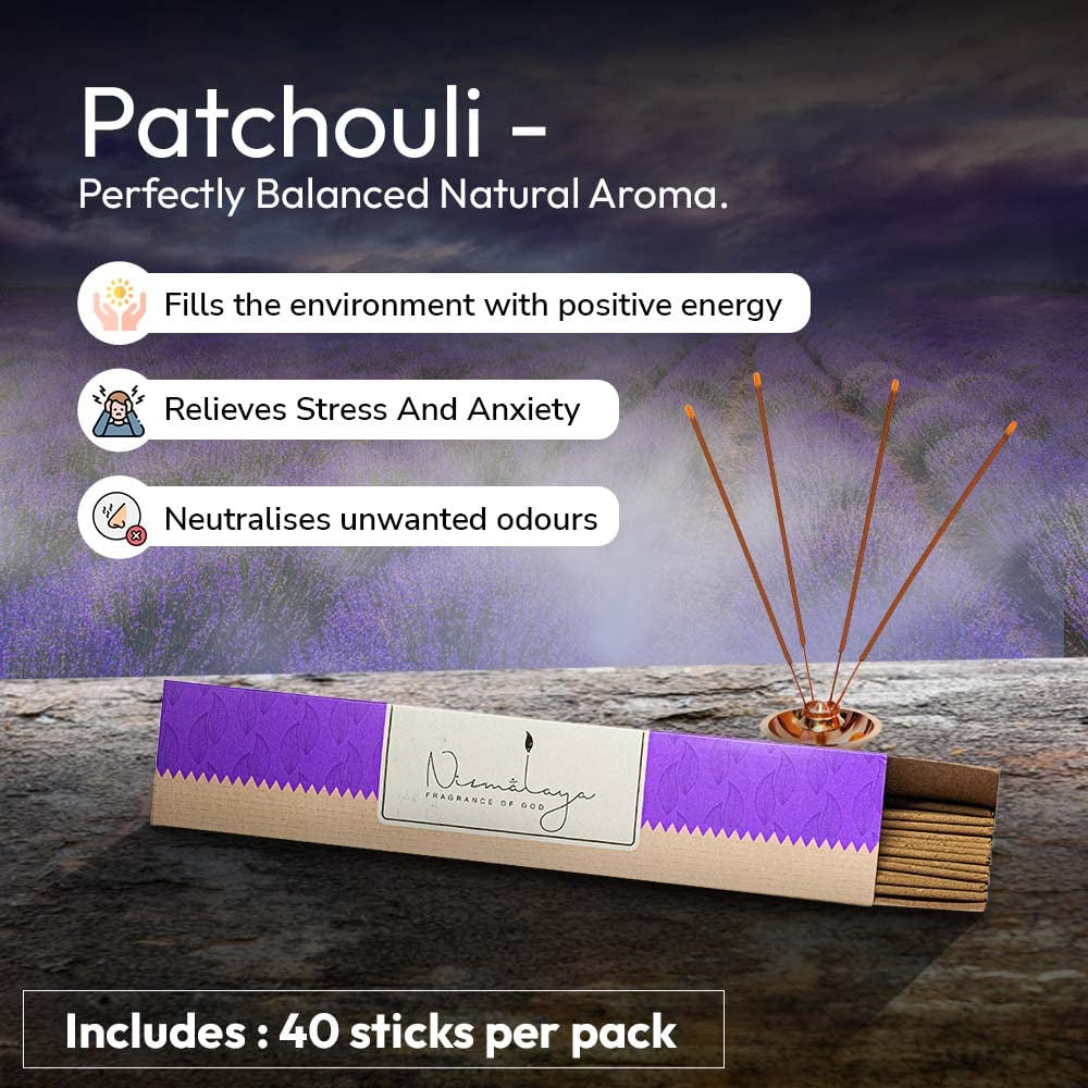 Nirmalaya Patchouli Incense Sticks Agarbatti- 40 Sticks