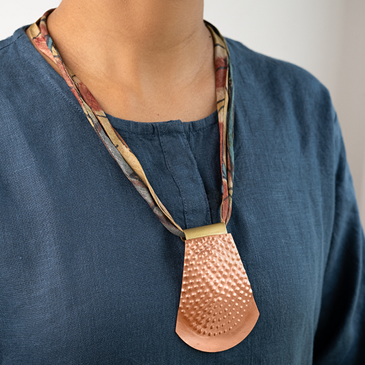 Trapezius Copper Pendant