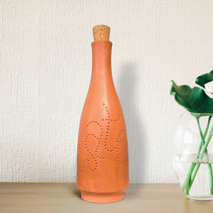 Handcrafted Terracotta Water Bottle : BOT : Capacity 1.0L Approx