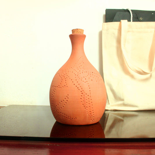 Handcrafted Terracotta Water Bottle : COCO L : Capacity 1.5 L Approx
