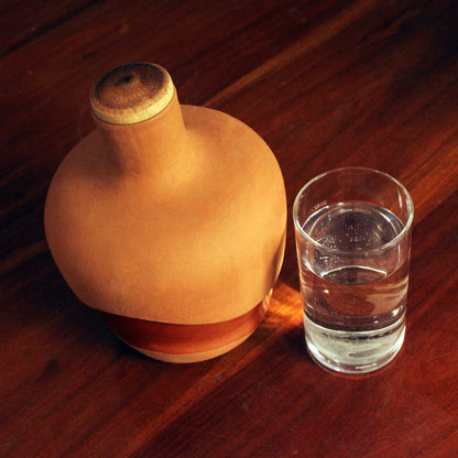 Handcrafted Terracotta  Water Bottle : Apple : Capacity 1.5L Approx
