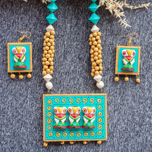 Terracotta Necklace Set for Woman