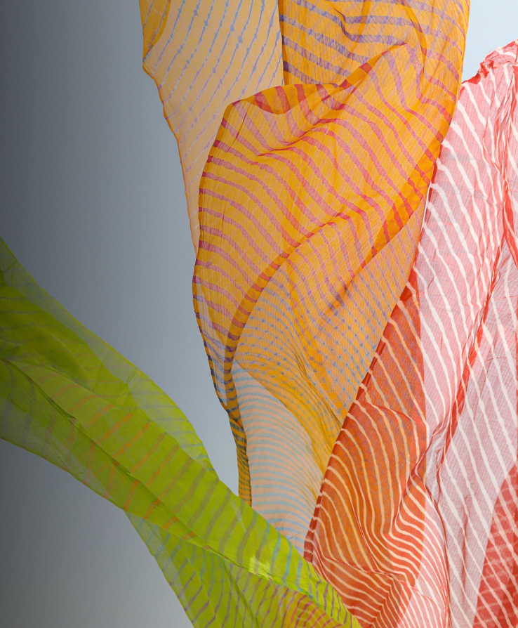 <p>Tie-dye swirl <br/>from Badshah <br/>Miyan’s hands</p>