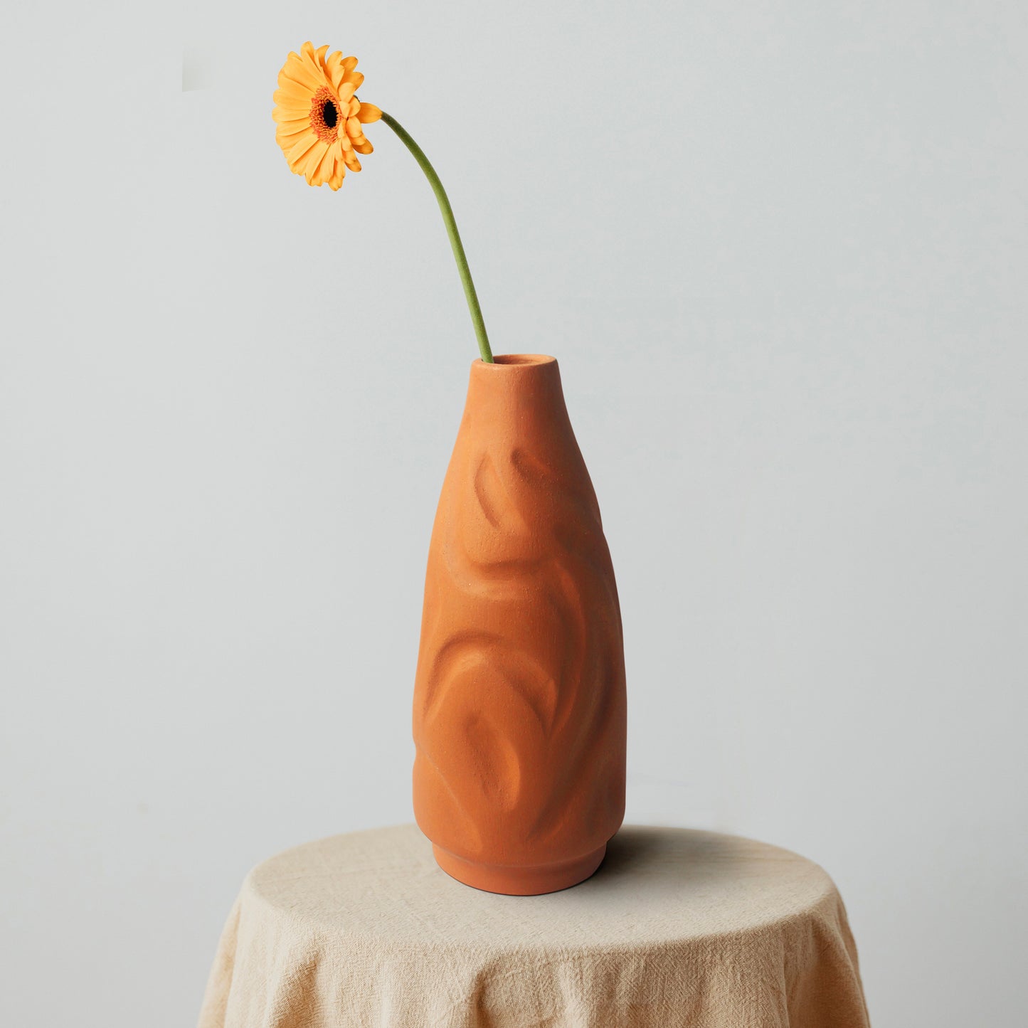 terracotta vase