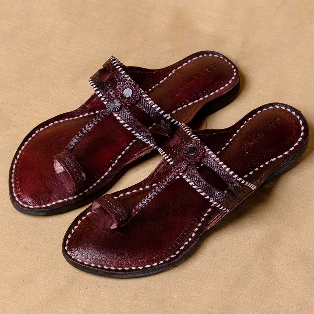 kolhapuri leather slippers