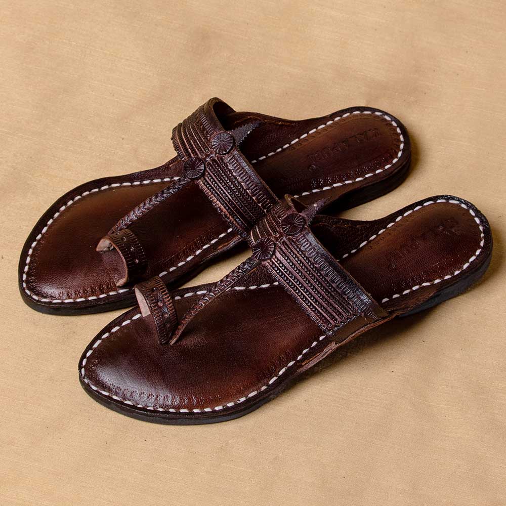 kolhapuri leather slippers