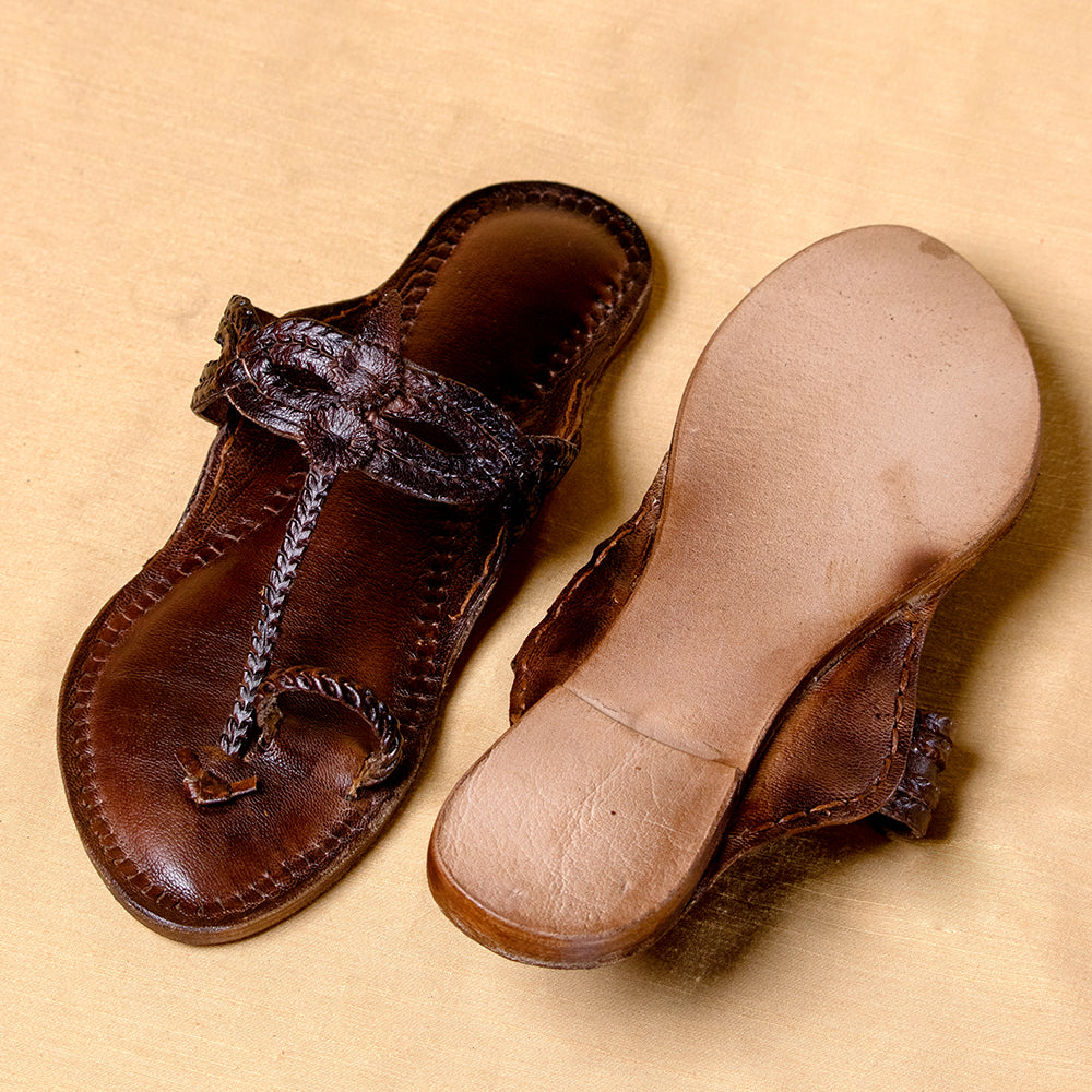 kolhapuri leather slippers