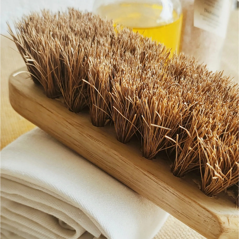 Handmade Wet & Dry Body Brush with Long Handle