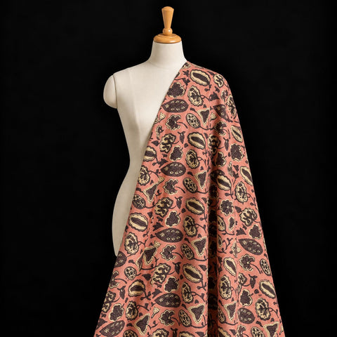 Pomegranate Peel Hand Block Print Cotton Fabric 09