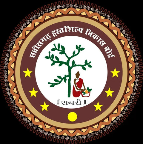 Red - 2pc godna handpainted tussar silk unstitched suit