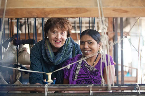 Set of 4 blue handspun handwoven double side pure cotton