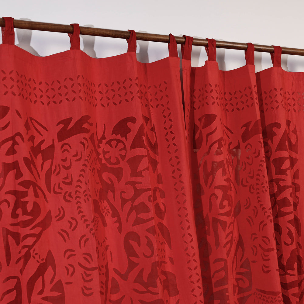 Applique Cutwork Door Curtain