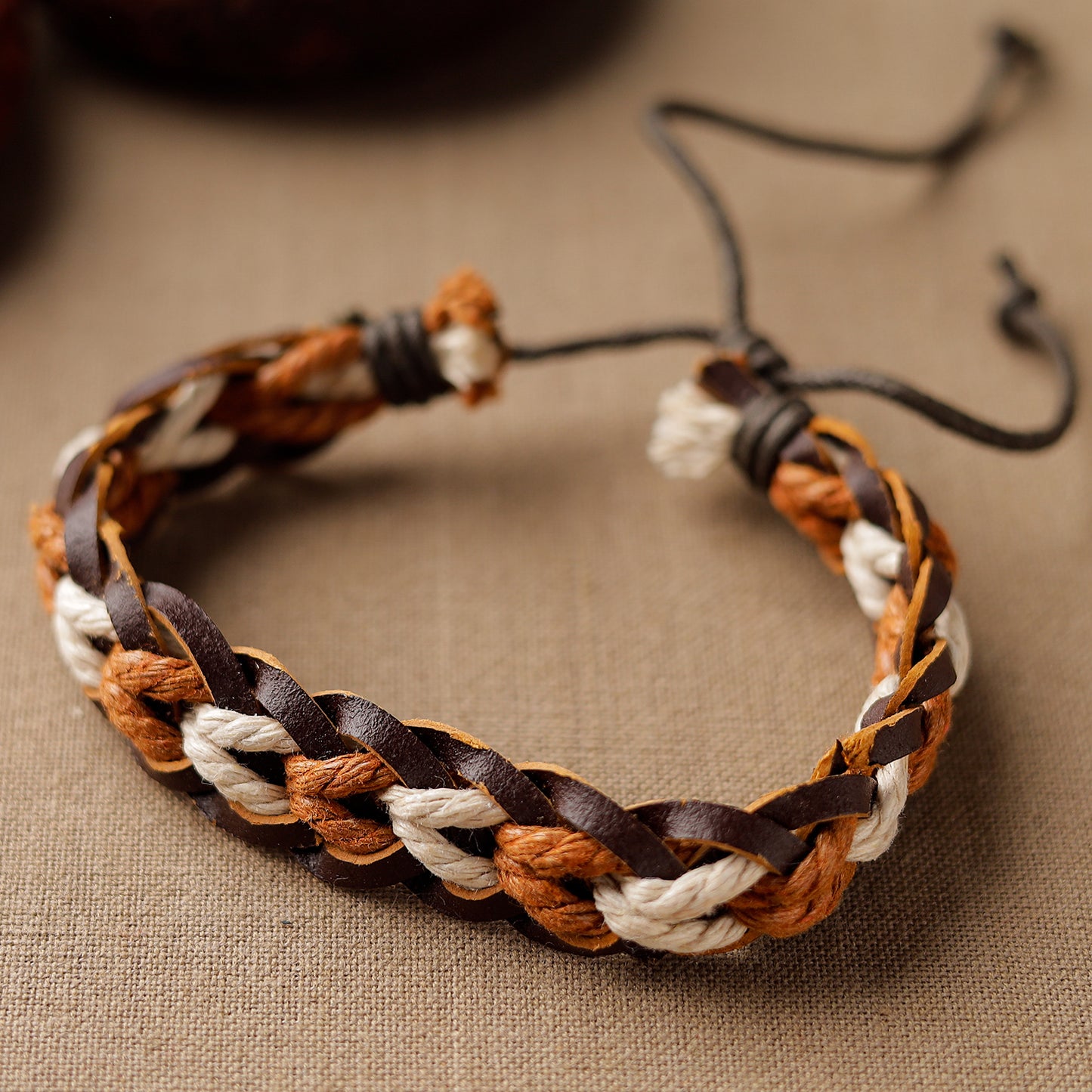 Leather Bracelet Rakhi