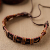 Leather Bracelet Rakhi