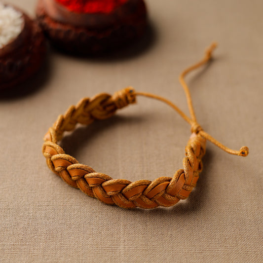 Leather Bracelet Rakhi