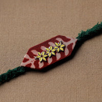 Handmade Meenakari Braided Rakhi 15