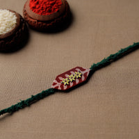 Handmade Meenakari Braided Rakhi 15