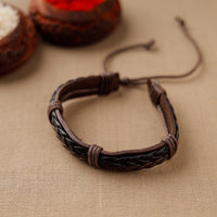 Handmade Leather Bracelet Rakhi 36