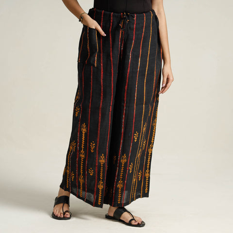   Bengal Khesh Weaving Kantha Embroidery Cotton Palazzo 16 