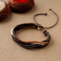 Handmade Leather Bracelet Rakhi 51
