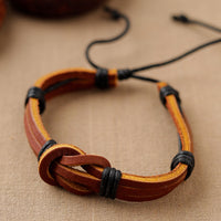 Handmade Leather Bracelet Rakhi 57