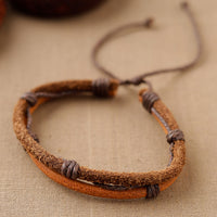 Handmade Leather Bracelet Rakhi 58