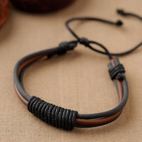 Handmade Leather Bracelet Rakhi 70