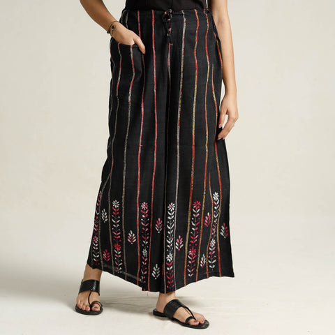   Bengal Khesh Weaving Kantha Embroidery Cotton Palazzo 26 