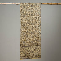 Beige - Pedana Kalamkari Block Printed Cotton Stole