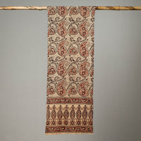 Beige - Pedana Kalamkari Block Printed Cotton Stole