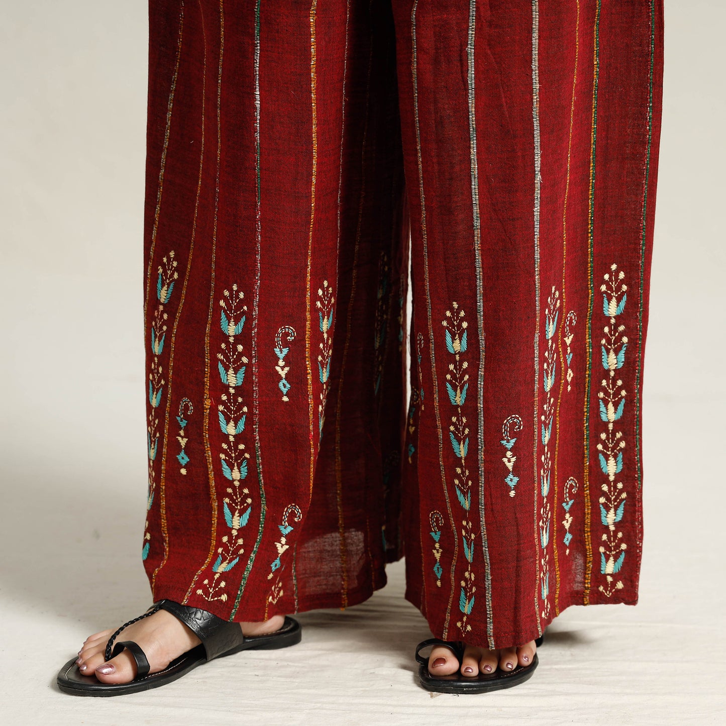 Kantha Embroidered Palazzo 