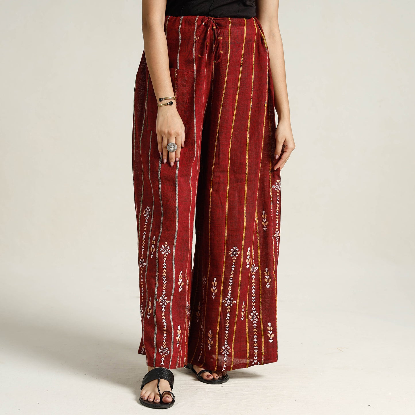 Kantha Embroidered Palazzo 