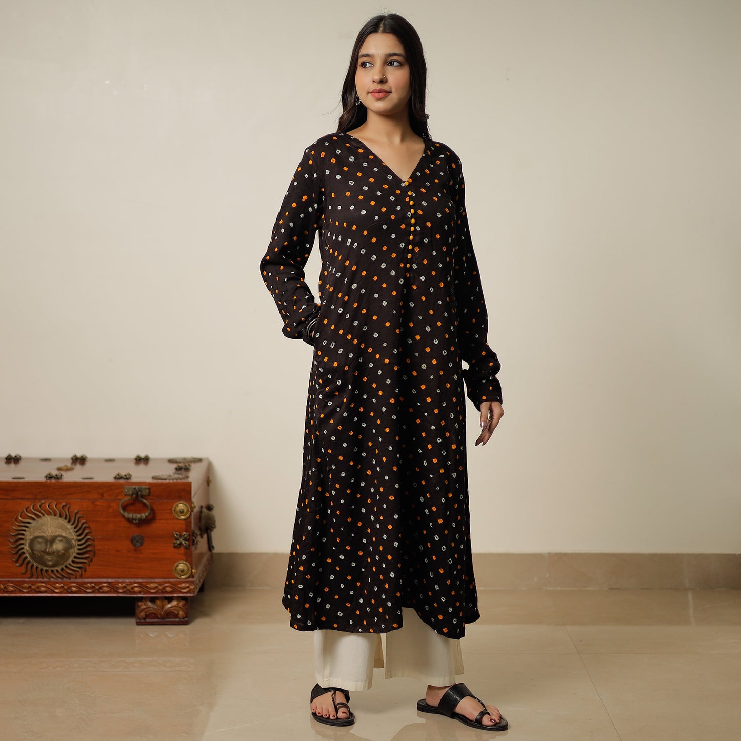 bandhani kurta